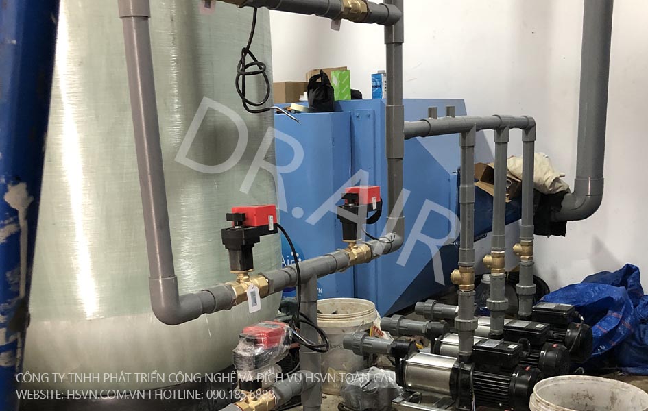 Xử lý mùi hôi hầm nước thải công suất 1000m3/h tại trường Quốc tế Bắc Mỹ SNA