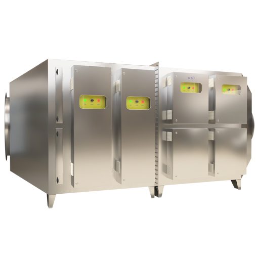 Máy lọc tĩnh điện kết hợp UV xử lý khí thải lò đốt rác công nghiệp Dr.Air EUV-30K