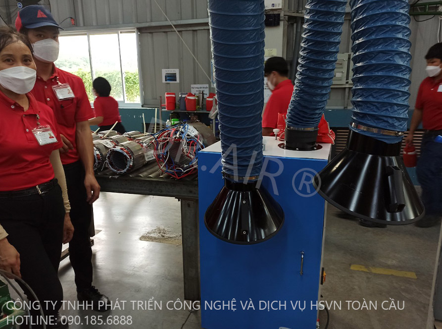 Sandenki Việt Nam – Lọc khói hàn cho nhà xưởng sản xuất