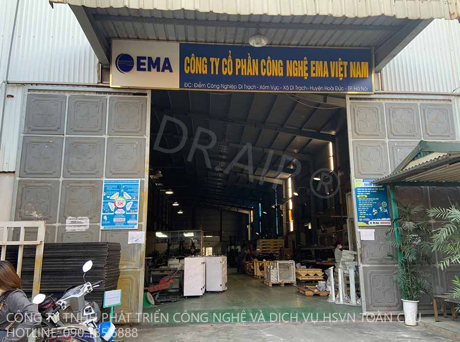 Máy hút khói hàn tại công ty Ema Việt Nam