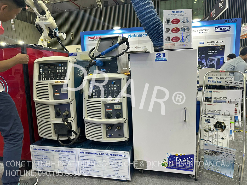Bàn giao máy hút khói hàn di động Dr.Air KH-3600 cho khách hàng tại Bắc Từ Liêm, Hà Nội