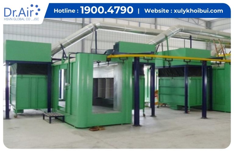Xử lý khí thải bụi phòng sơn