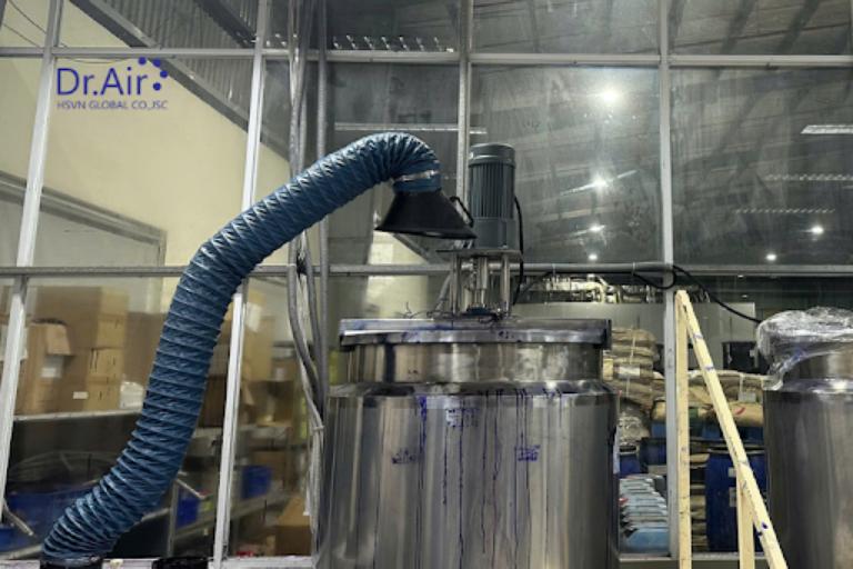 Lắp đặt máy hút mùi khói laser đạt chuẩn an toàn