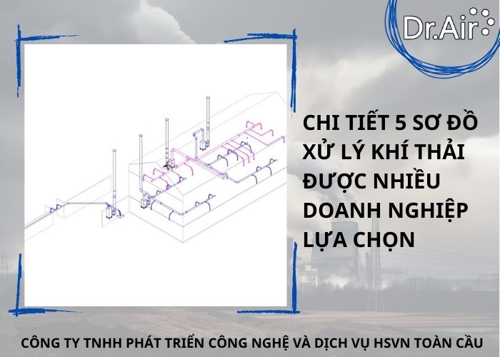 Chi tiết 5 sơ đồ xử lý khí thải được nhiều doanh nghiệp lựa chọn