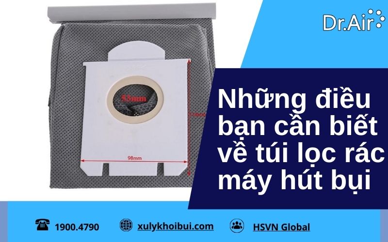 túi lọc rác máy hút bụi