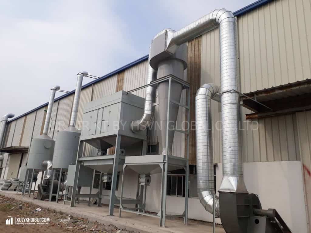 Phương pháp xử lý bụi bằng cyclone