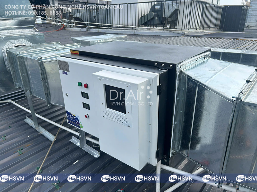 Giữ trọn tầm nhìn “triệu đô” cho nhà hàng Rooftop Quận 1 bằng công nghệ máy lọc tĩnh điện cao áp Dr.Air KT6000