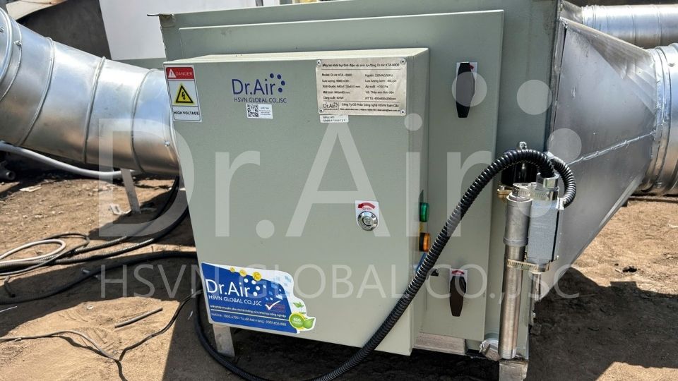 Thông số kỹ thuật của máy lọc tĩnh điện vệ sinh tự động Dr.Air KTA