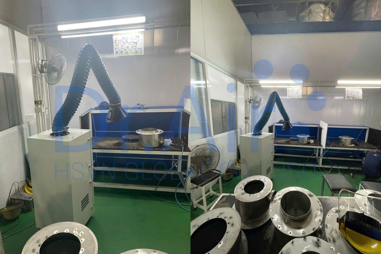 Bàn giao máy hút khói hàn Dr.Air KH3600 tại Hải Phòng
