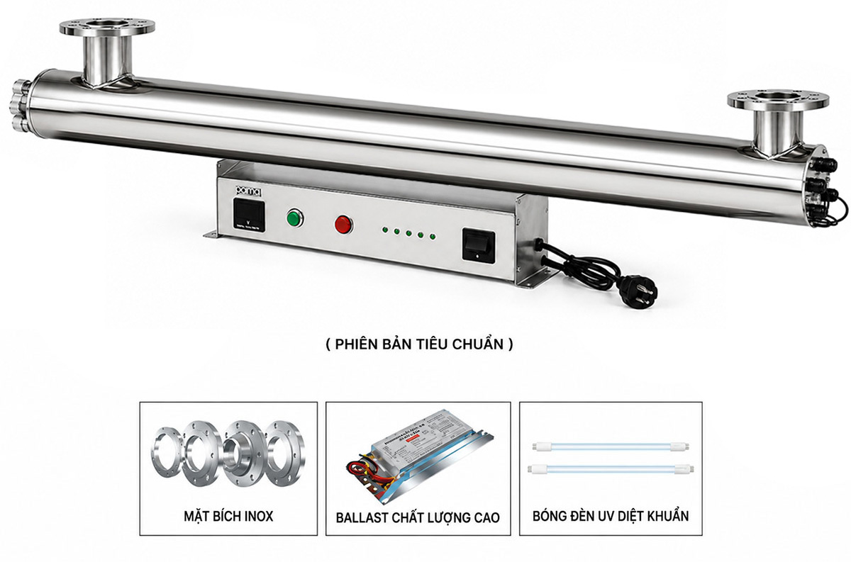 Thiết bị UV xử lý nước cấp Rama RUD-1B150W - Ảnh 2