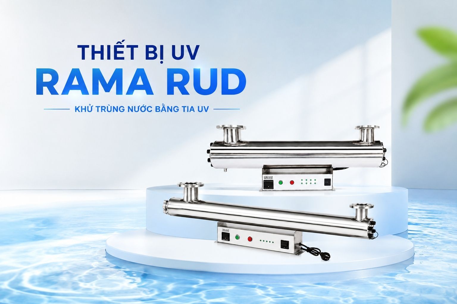 Thiết bị UV khử trùng nước giúp duy trì nguồn nước hồ bơi sạch hơn