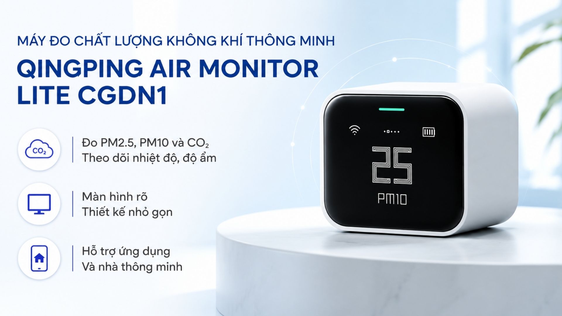 Xiaomi Smartmi PM2.5 – Lựa chọn tập trung vào theo dõi bụi mịn