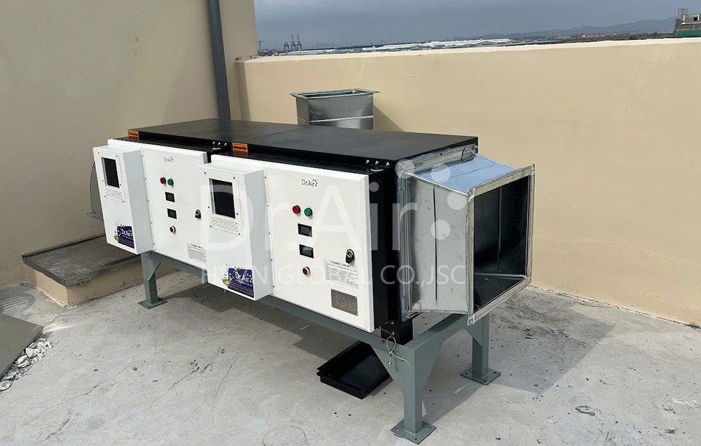 Máy lọc tĩnh điện Dr.Air khẳng định hiệu quả vượt trội trong xử lý khí thải nhà máy sản xuất nhựa