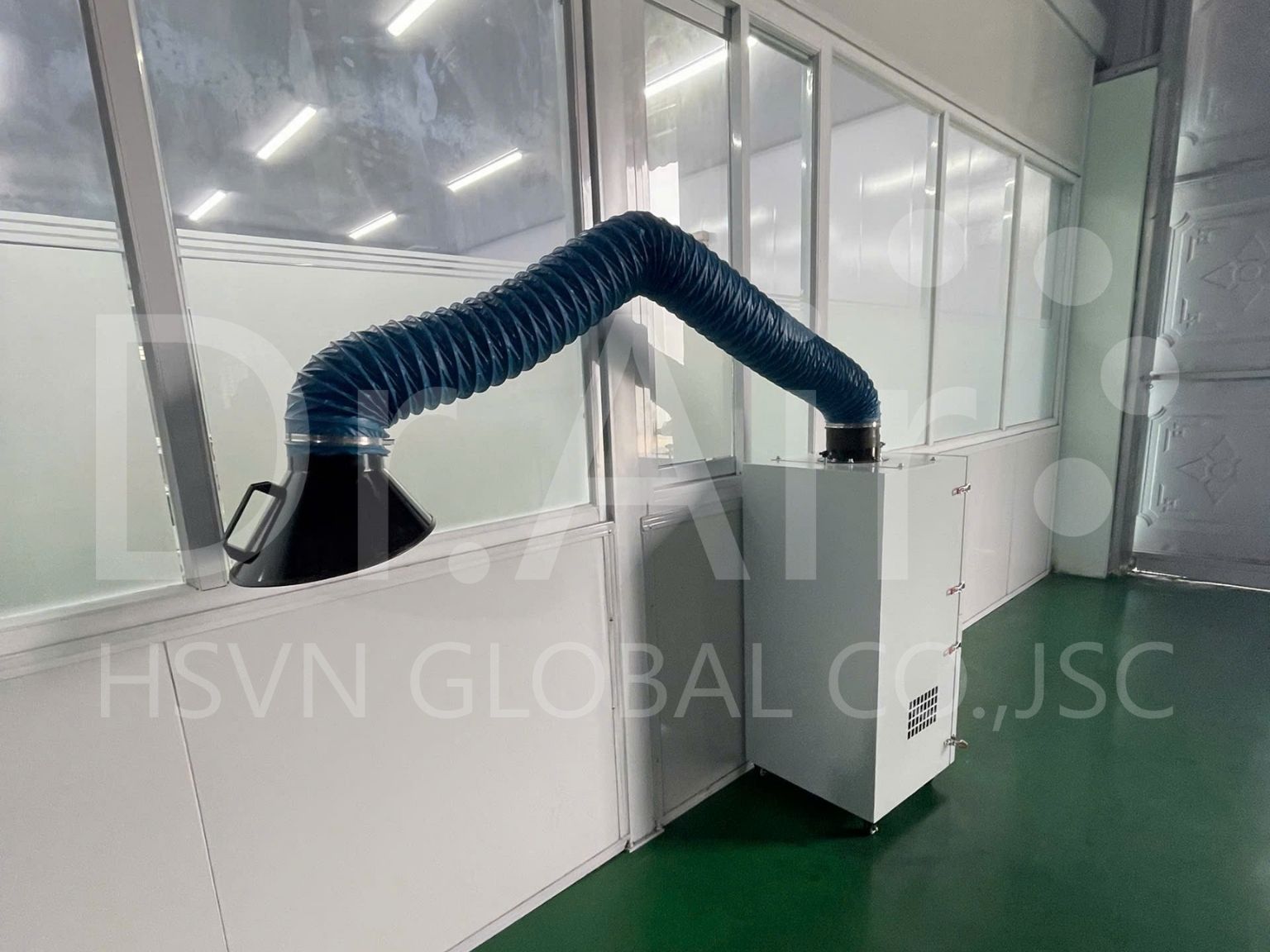 Dự án cung cấp máy hút khói hàn Dr.Air KH3600 xử lý khói tại khu vực hàn cho Công ty TNHH Youngjin Vina Flex Việt Nam tại Hải Phòng 1 Youngjin Vina Flex lựa chọn máy hút khói hàn di động Dr.Air KH-3600 để xử lý khói tại nguồn