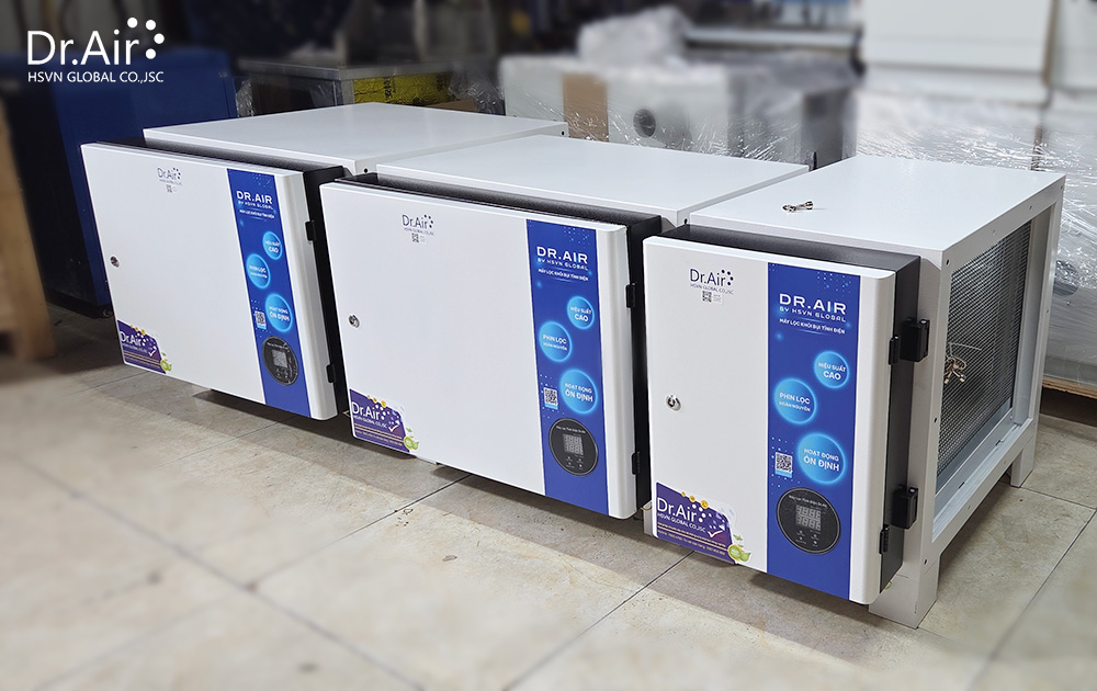 Hình ảnh thực tế máy lọc tĩnh điện công nghiệp Dr.Air Titan MAX