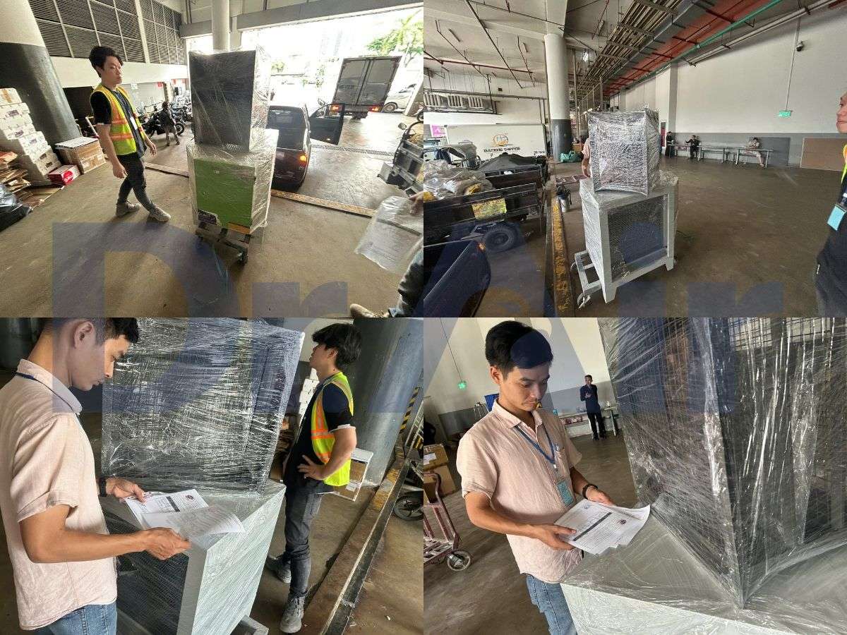 Tổng hợp hình ảnh giao máy lọc tĩnh điện kết hợp than hoạt tính tại Crescent Mall