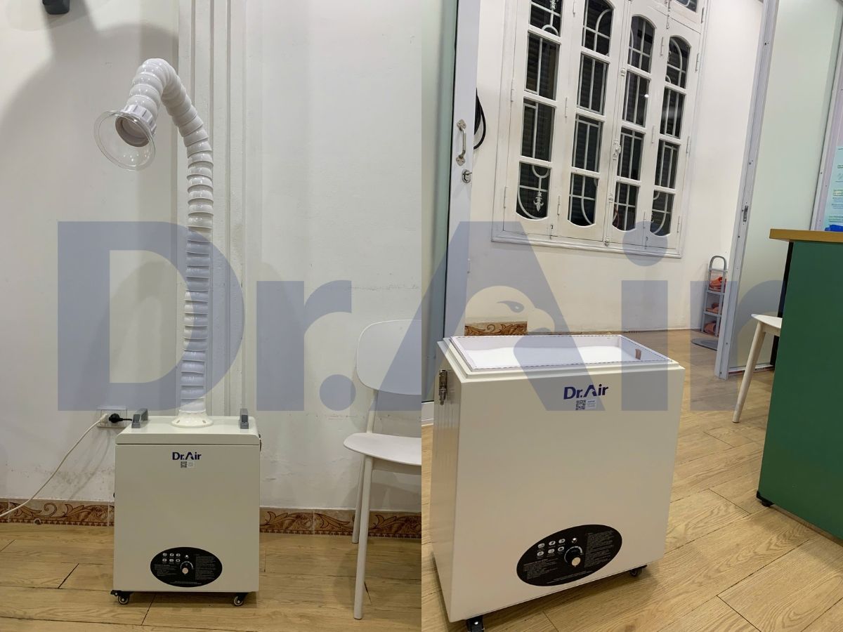 Ống hút cần mềm của máy hút khói mùi laser cho phòng khám